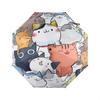 OIMG Cute Cat Automatic Folding Umbrella