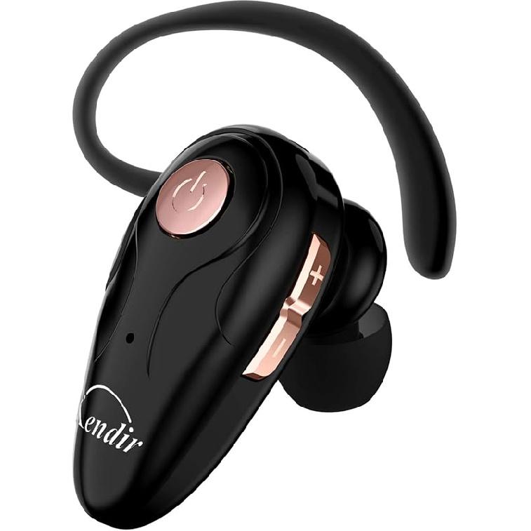 Bluetooth Headset, V5.0 Ultralight Wireless Headphone Cell Phone Earpiece with Mic Headsetcase,Volume Control, Handsfree Earbud,Compatible with