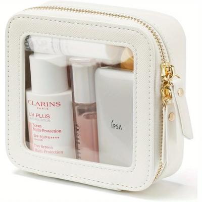 Small Cosmetic Bag for Purse Mini Makeup for Cute Clear  Pouch Travel Organizer Case for Toiletry Waterproof Square Pouch Zipper