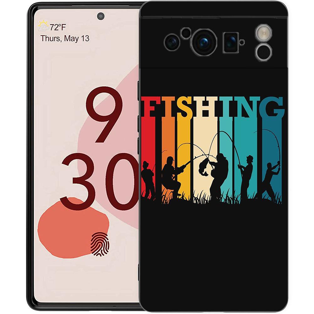 

Hunting Fishing Man Phone Case Cover for Google Pixel 10 9 8 7 6 7A 6A Pro Shockproof Soft TPU 9 Pro XL Shell Capas Fundas Bags Pixel 10 Pro