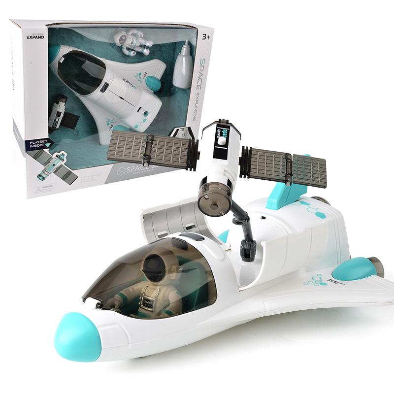 Children's Educational Space Toy Set: Rocket, Space Station & Astronaut