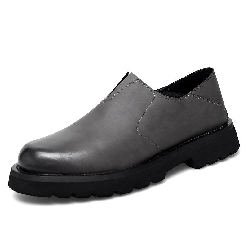 Men's shoes 2025 autumn new men's casual tooling shoes outdoor lightweight trend fashion one pedal spot