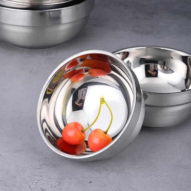 Qianshen 304 Stainless Steel Double-Layer Insulated Bowl