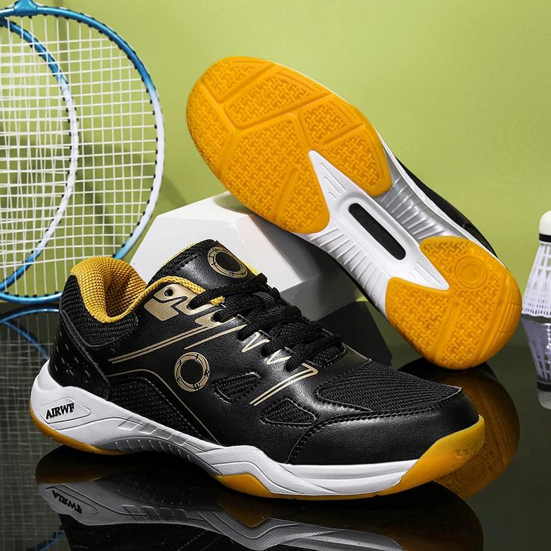 Breathable Anti-Slippery Sport Shoes for Men Indoor and Outdoor Athletic New Badminton Shoes Light Weight Sneakers Mens Tennis