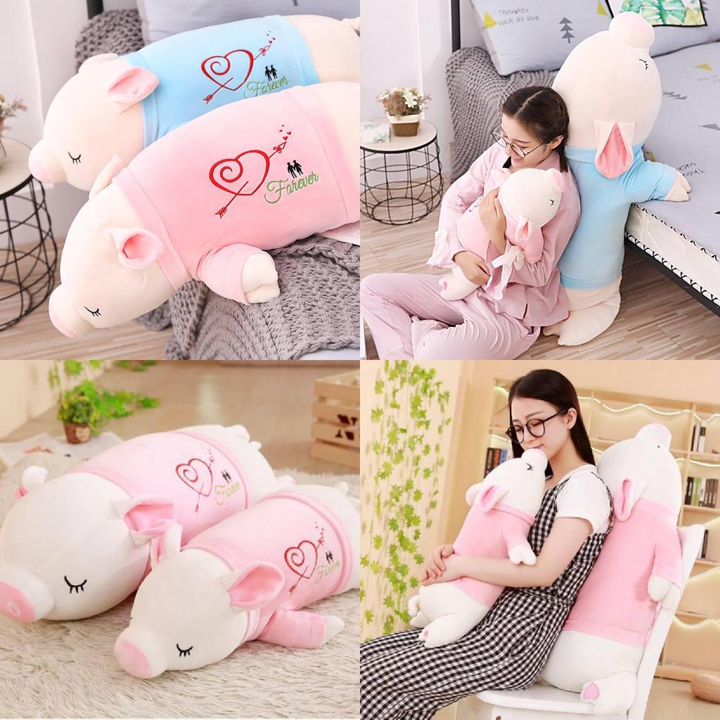 Adorable Large Plush Pig Toy With Soft Down Cotton Filling For Cozy Sleeping Companion