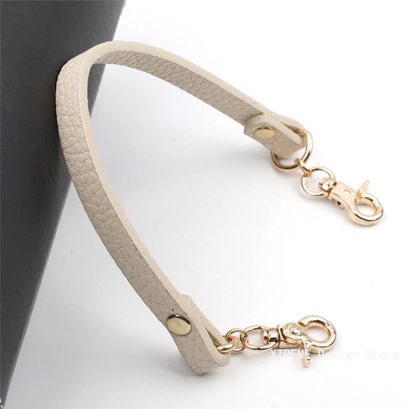 

30cm Leather Women Black Brown Handbag Handle Short Bag Strap Useful Replaceable Simple Lychee Pattern Wide Shoulder Strap