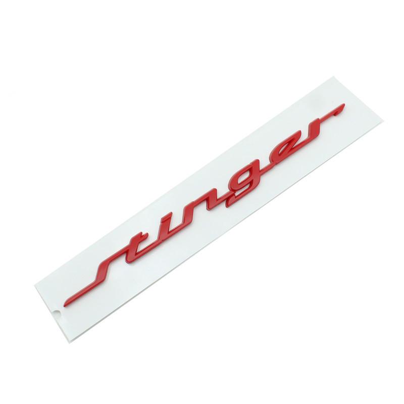 New Kia Stinger GT Line Emblems: Upgraded Rear and Modified KN Front with Rear Trunk Sticker.