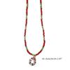 Fashion Cartoon Christmas Pendant Necklace Elegant Collar Necklace Choker Holiday Beaded Charm Neck Chain Party Jewelry