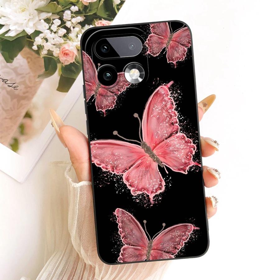 Case For Realme 16 Pro Plus Capa Flower Butterfly Phone Casing Realme16 16Pro 16 Pro+ Funda Soft Silicone TPU Covers