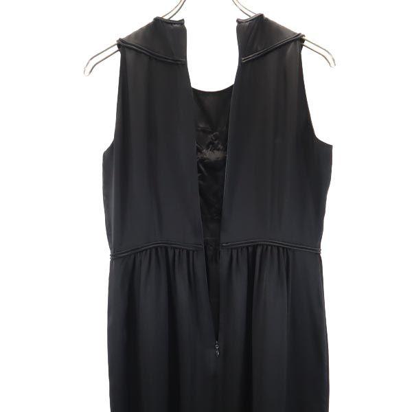 VIVIENNE TAM silk No sleeve one piece 1 Black series Back zip Women Used