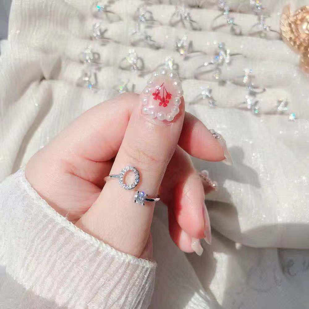 Adjustable Alphabet Rings: Trendy Japanese & Korean Student Accessories