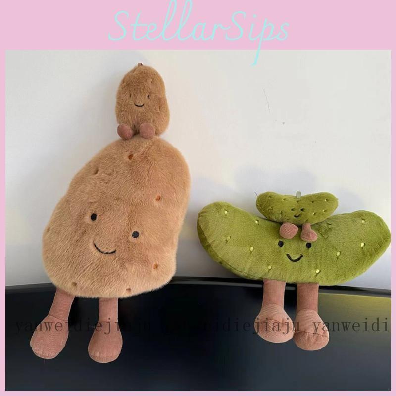 Pickle Potato And Plush Pillow Set With Pp Cotton Filling For Gift Kids