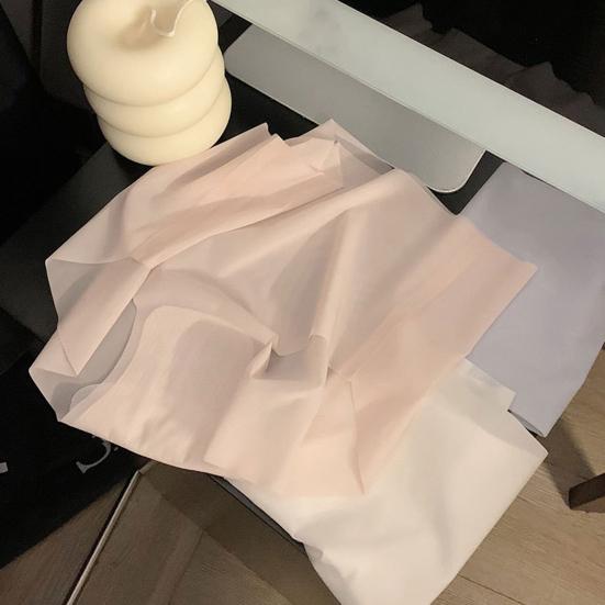 Women's Ultra Thin Ice Silk Underwear Seamless Mid Waist Briefs Quick Drying Breathable Invisible Panties