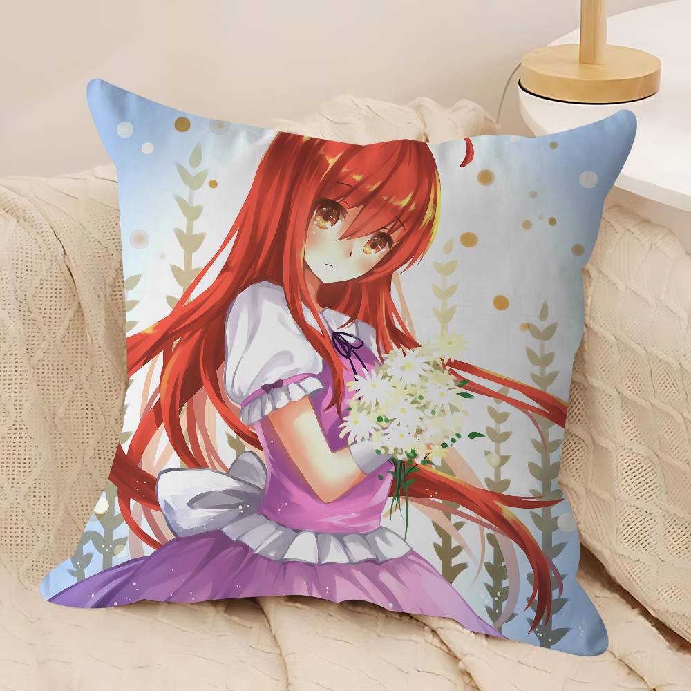 

S-Shakugan No S-Shana Maple Design Cushion Cover Happy Autumn Harvest Decor Holiday Decorati Pillow Cover 12x12Inch