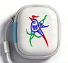 Custodia Zippata con Comparto di Ricarica per Auricolari Bluetooth
