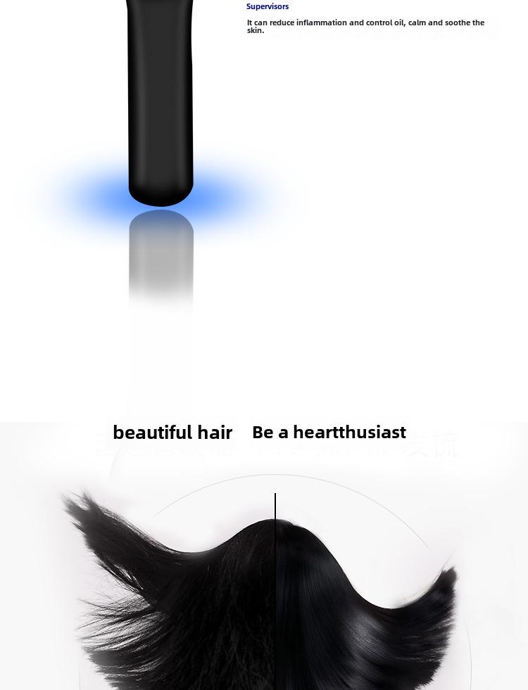 Electric Anti-Hair Loss Vibration Comb with Red & Blue Light Therapy for Hair Growth and Scalp Massage