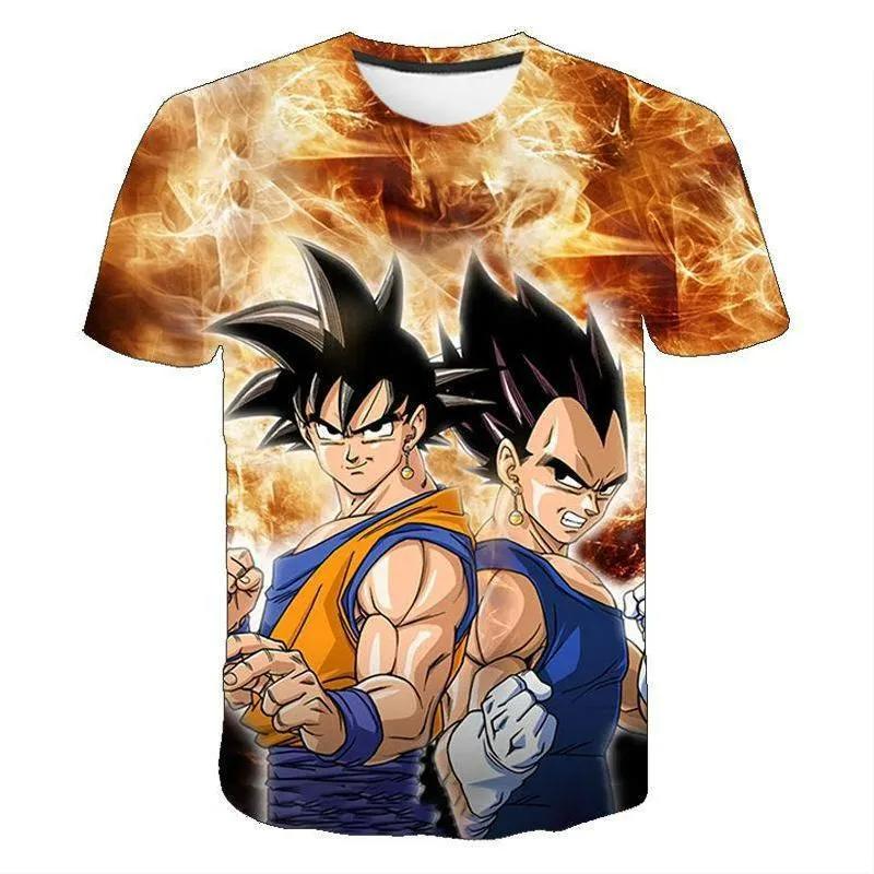 

New Dragon Ball Super Goku Super Saiyan God Cosplay T-Shirt Men Women 3D Print Anime Graphic Tee Casual Short Sleeve Tops Fans S