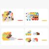 Kinder Holz 3D Tier Puzzle Spielzeug 4-in-1 Farbe Tier Kognitives Holzpuzzle Brett Kinder Pädagogisches Holzspielzeug