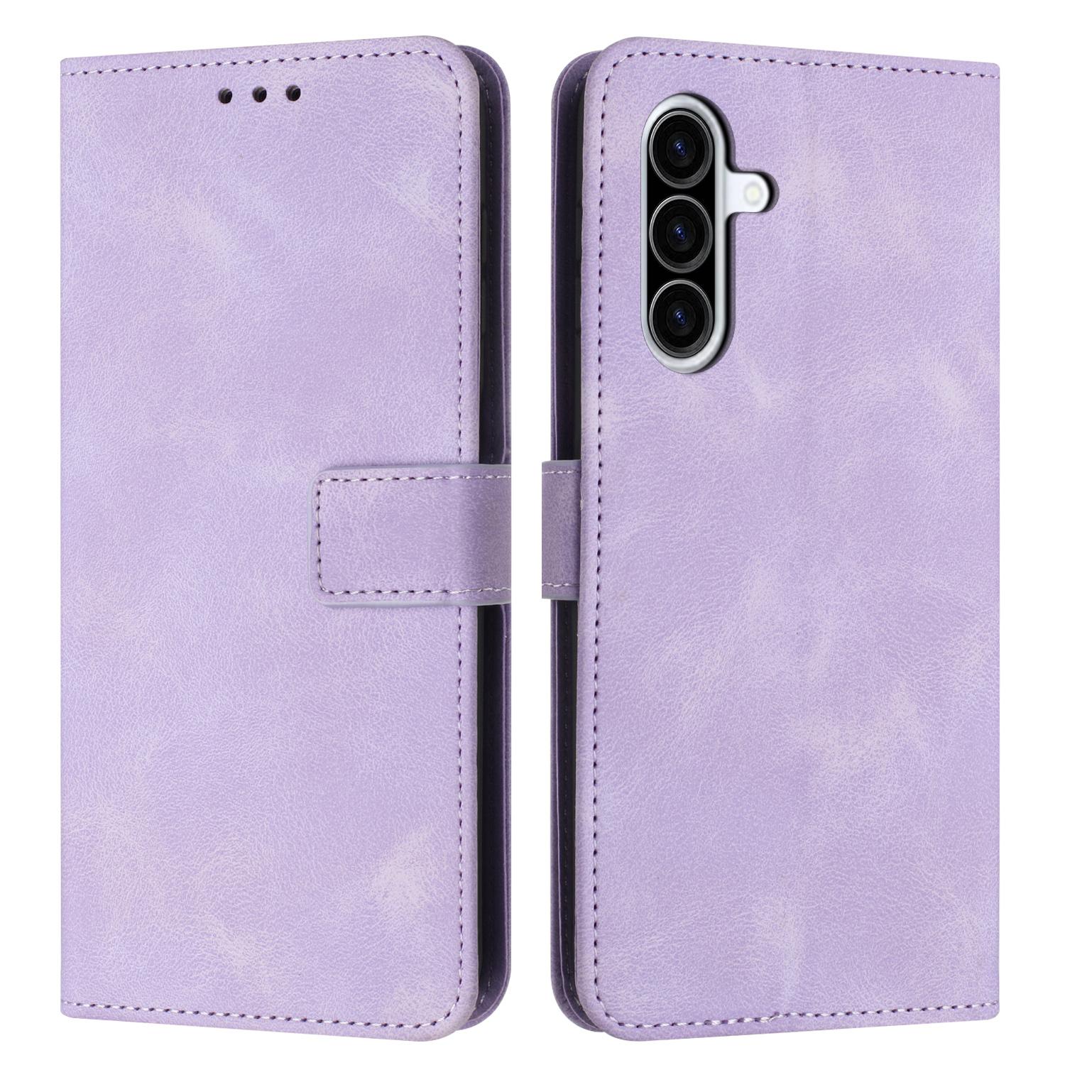 For Samsung Galaxy A37 5G Case Solid Color Leather Wallet Protective Phone Cover