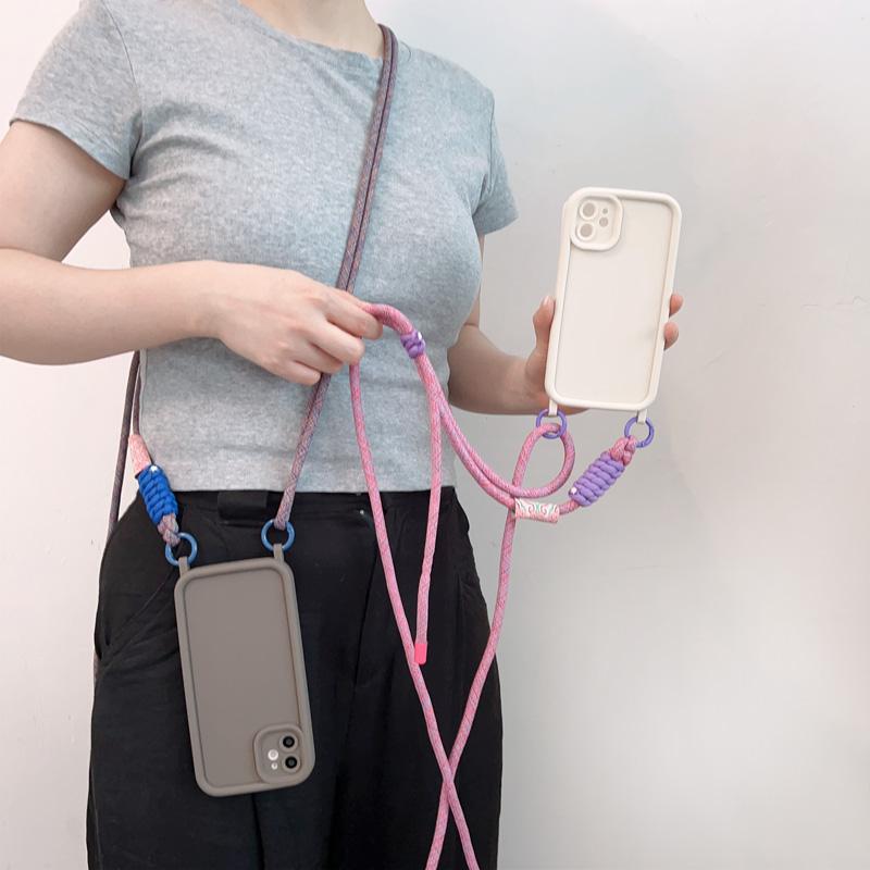 Husă de telefon cu șnur reglabil pentru colier crossbody pentru iPhone 15 16 14 13 11 12 Pro Max MiNi XR X XS 7 8 plus SE 2020, husă moale