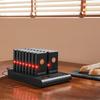 Restaurant-Pager-System, Kabellos 500m Reichweite Aufstell-Warteschlangen-Signal, Gäste-Kunden-Ruf-Piepser mit Vibration & Blinken, 16 Piepser