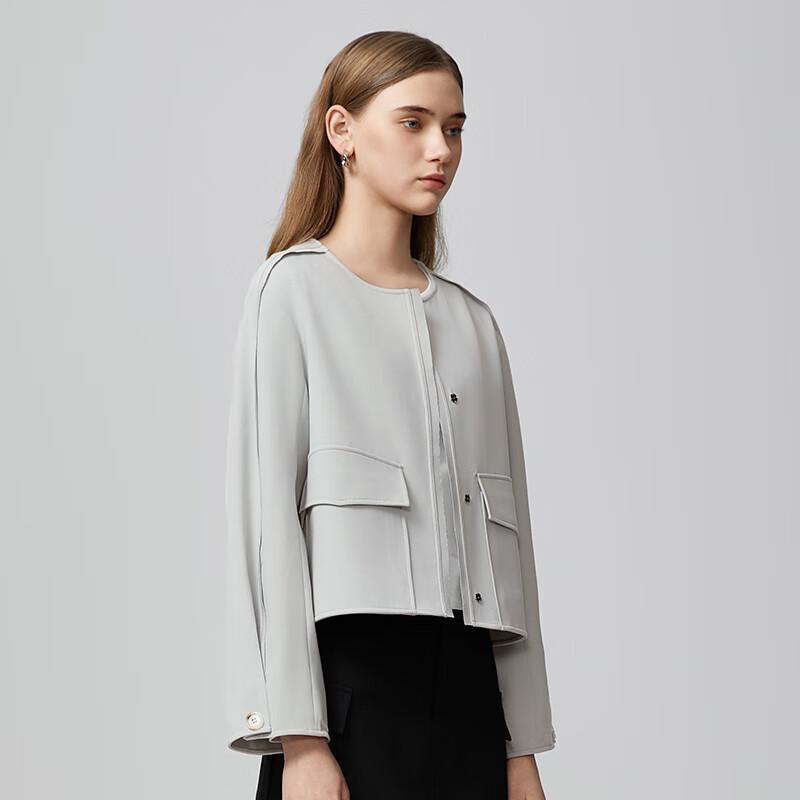 Tatux Women's Stylish Cropped Long-Sleeve Jacket