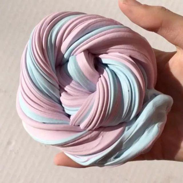 35g Macaron Color Fluffy Slime Toys DIY Squishy Kids Toy With Box Polymer Light Soft Clay Modeling Clay Plasticine Cloud Slime