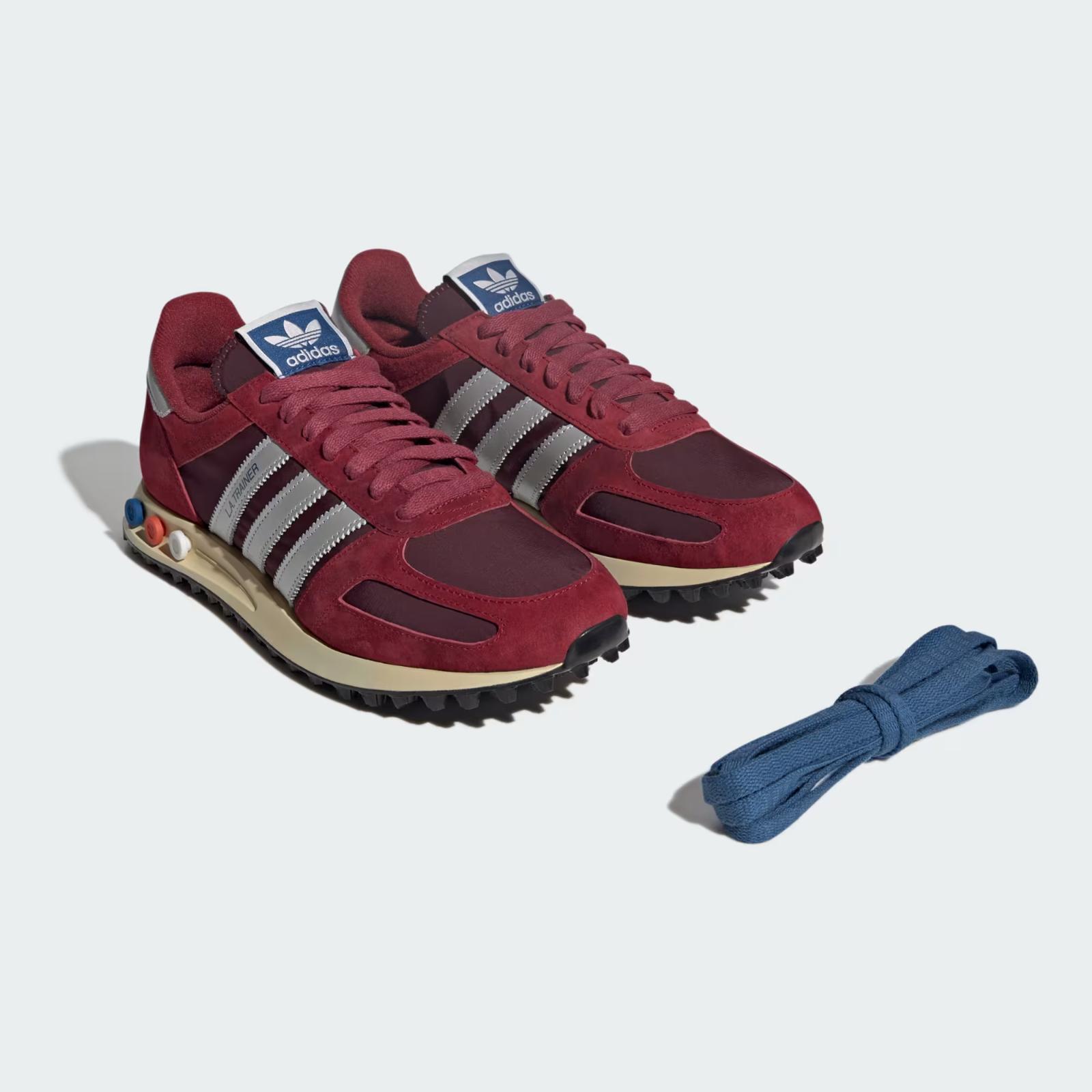 JQ5715 adidas Originals LA Trainer OG Благородный Бордовый Серебристый Металлик Бордовый (Мужской 10