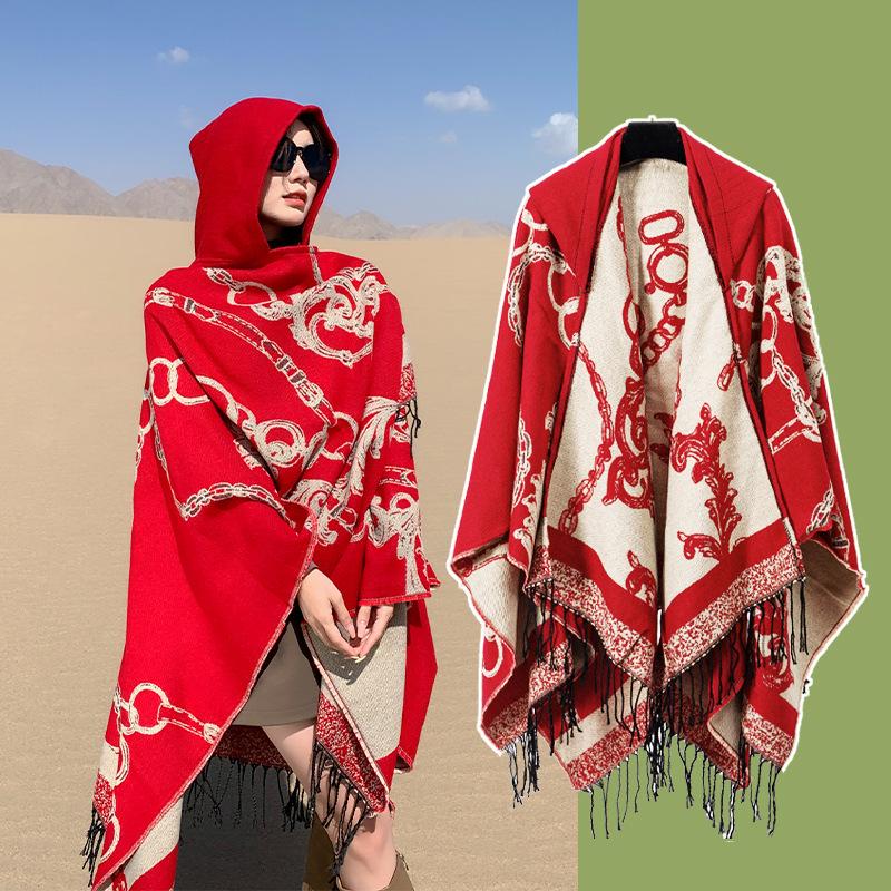 Retro Ethnic Style Large Comfortable Travel Shawl