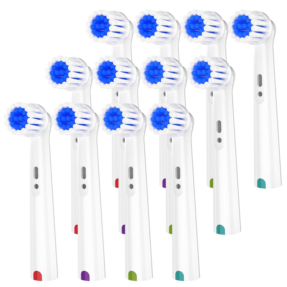 Compatible with Oral B Electric Toothbrush Replacement Toothbrush Brush Heads, Professional Sensitive Gum Care Brush Head Refill