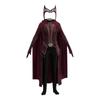 Cosplay Costume WandaVision Same Outfit Red Stripe/Print Milk Silk Fabric Multiple Sizes