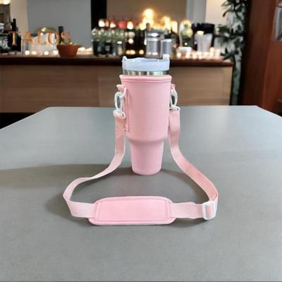 Water Bottle Carrier Bag Holder Adjustable Shoulder Strap Cup Sleeve Tumbler 30/40 Oz Water Bottle Sling Bag Sleeve Holder Carrier