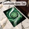 Crystal Velvet Rug Celtic FC Print Custom Name Text Floor Mat Home Decor