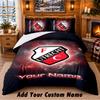 FC Utrecht Pattern Bedding 3Pcs Set Custom Name, Bed Sheet And Pillowcases For Home Bedroom