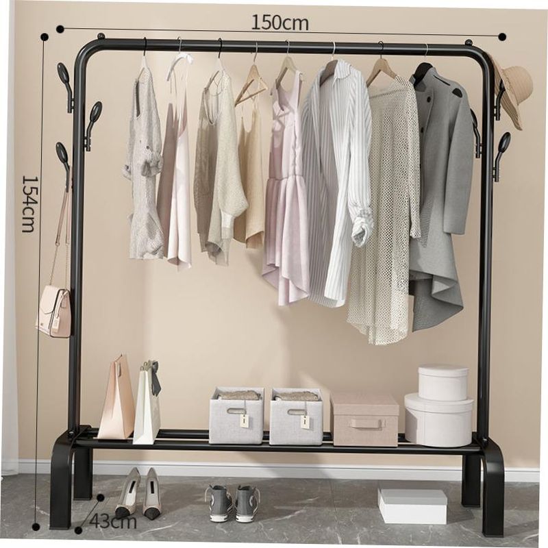 Hanging Clothes Rack One-pole Hanger Bedroom Simple Drying