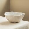 Minimalist Irregular Bowl Household Noodle Bowl Solid Color Tableware Bowl Floating Beads Ceramic Bowl Creative Special-Shaped Bowl Salad Bowl