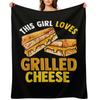 This Girl Loves Grilled Cheese Throw Blanket Kid'S Polar heavy to sleep Designers Blankets