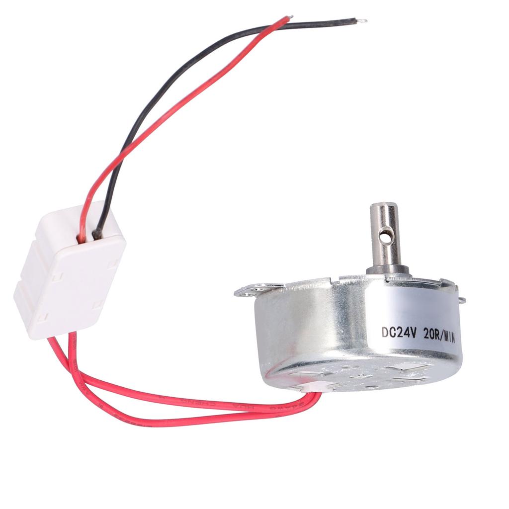DC Motor 20RPM CCW CW 4W 24V Horizontal Hole Tapping Shaft Industrial Supplies Equipment 50TYC