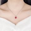 925 Silver Jewelry Sets For Women Heart Zircon Ring Earrings Necklace Wedding Bridal Elegant Christmas