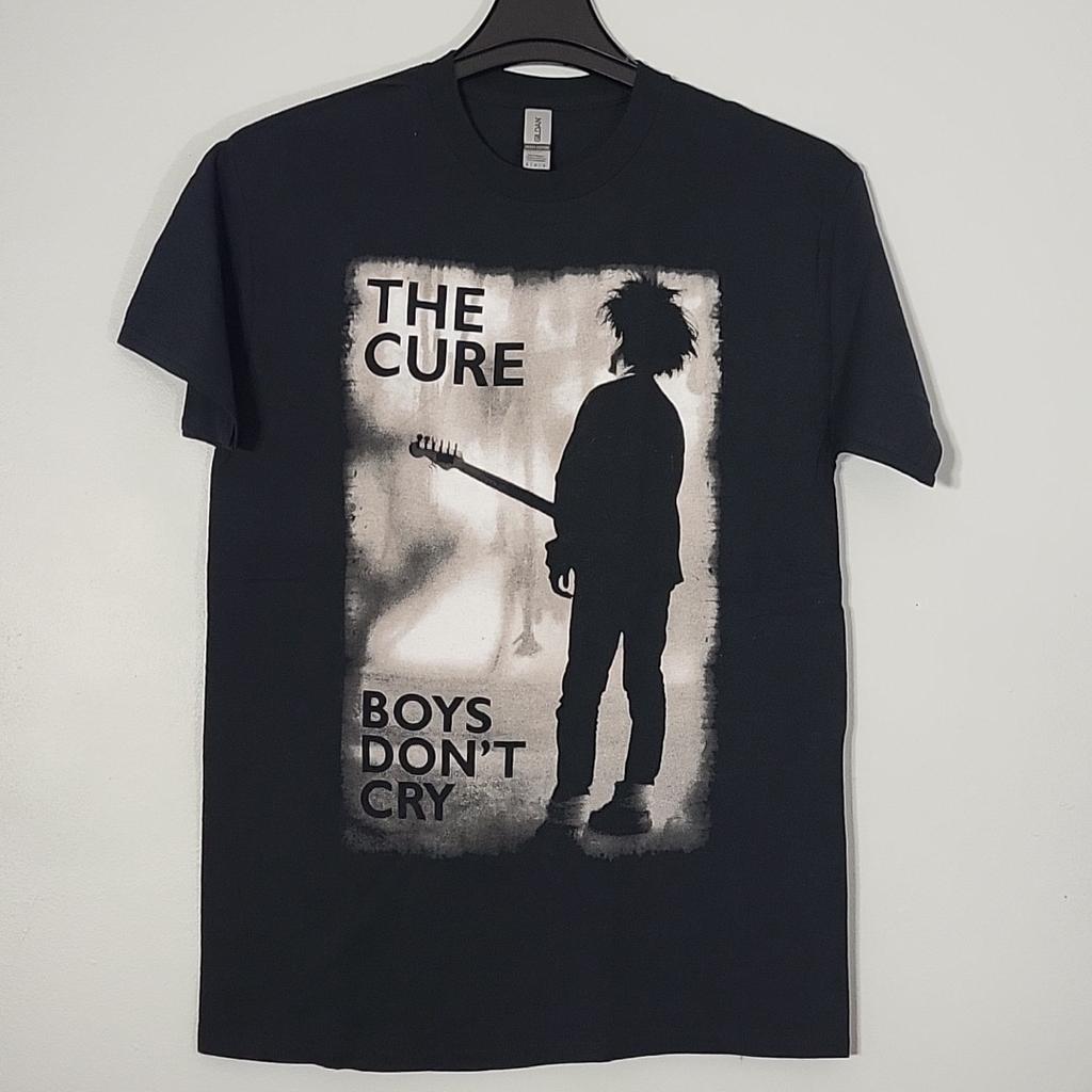 THE CURE Boys Don't Cry XL Official T-Shirt Black Mens Band Logo Unisex T-Shirt
