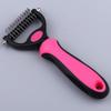 Pet Hair Remover Comb Double Sides Blades Fur Dematting Trimmer Deshedding Brush Pet Dog Grooming Brushes Dog Bath Brush