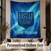 Custom Text Tapestry NSW Blues logo Print Wall Tapestry Indoor Living Room Wall Decor