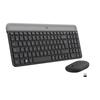 Keyboard and Mouse Set - Wireless - Logitech - MK470 Slim - Silent - AZERTY - Black