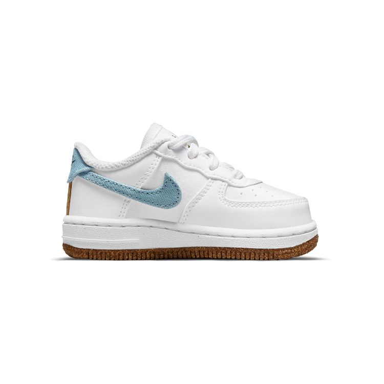 Nike Air Force 1 LV8 TD Indigo Baby Sneakers White Black Obsidian CZ2663-100