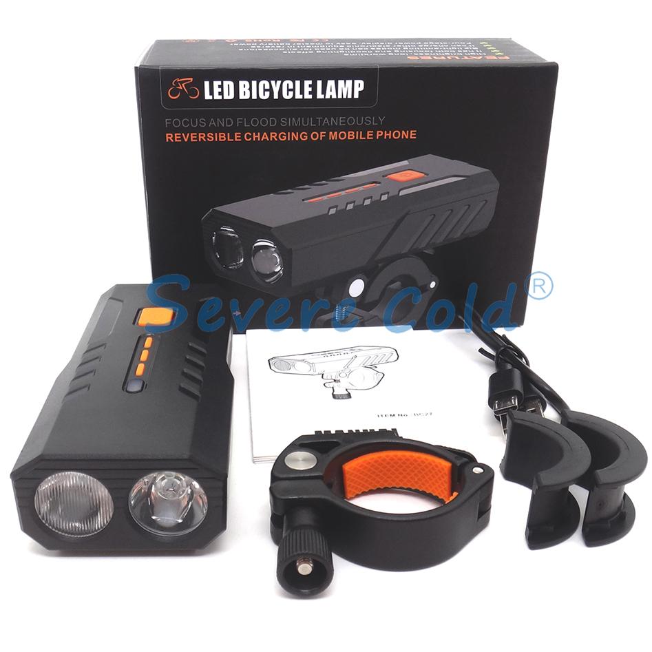 5000mah Bike Light Waterproof LED Bicycle Front Light Headlight Flashlight USB Rechargeable Cycling Accessories
