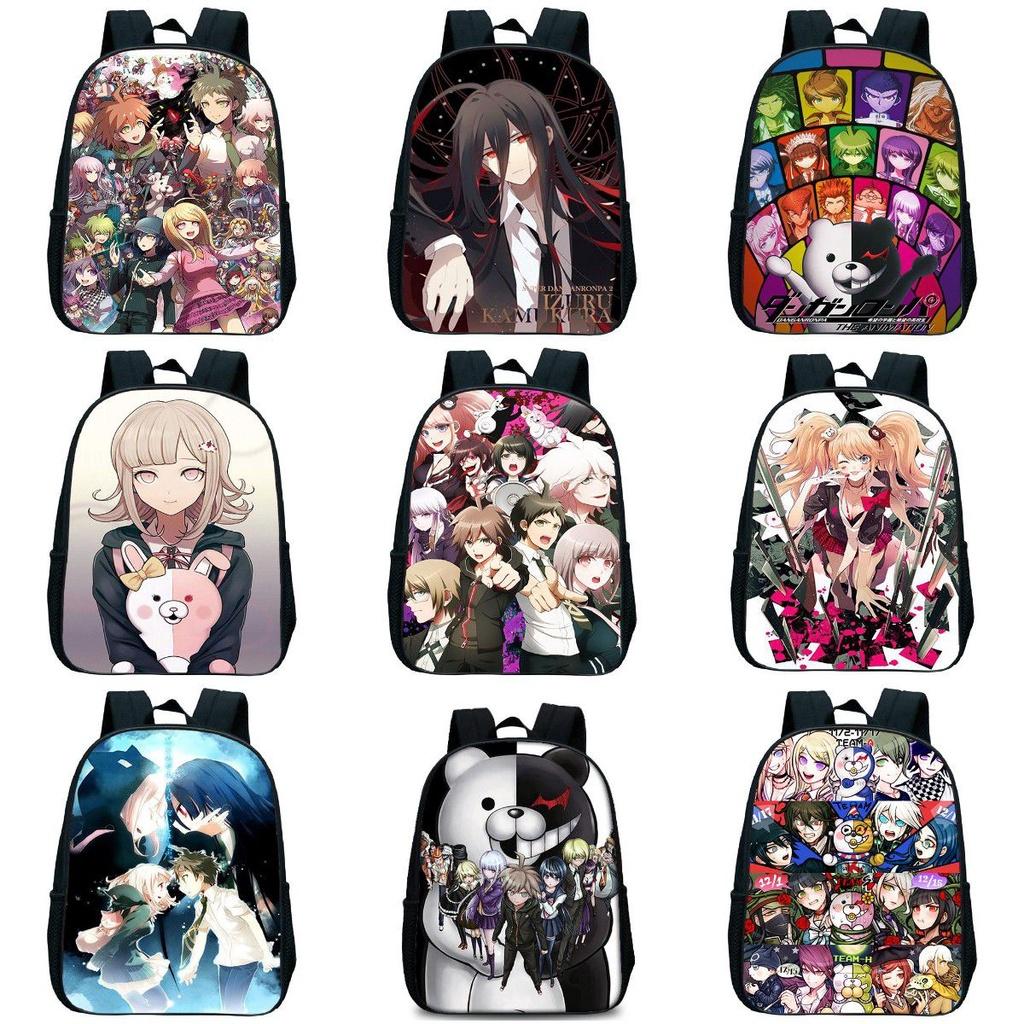 Sac à dos imprimé anime Danganronpa Imperméable Grande capacité Léger Portable Parfait pour l'école et les voyages