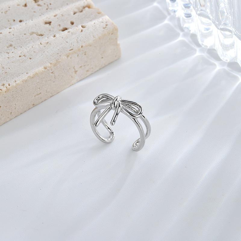 Hollow Out Bow Ear Clip Non Piercing Earrings Women Korean Copper Color No Hole Ear Cuff Butterfly Knot Zircon 2025 Trendy Gift