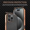 Pre iPhone 16 15 14 13 12 11 Pro Max Luxusné Kožené Vzor Uhlíkových Vlákien Puzdrá na Telefón Pre iPhone 16 Pro Ochranný Zadný Kryt