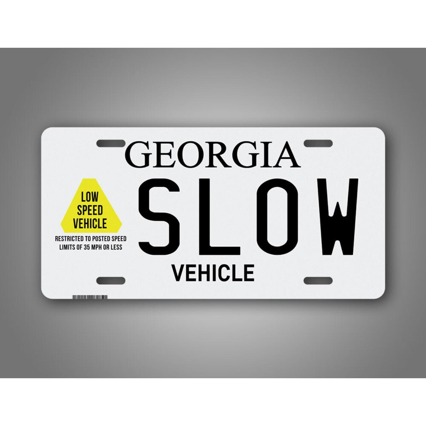 Personalized Georgia License Plate Metal Tin Sign Wall Decor белый