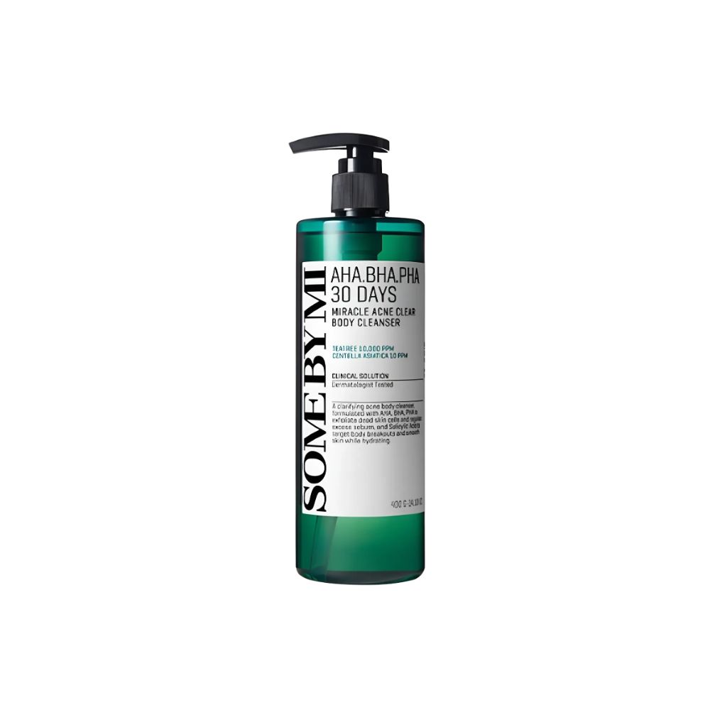 

Some By Mi AHA BHA PHA 30 Days Miracle Acne Clear Body Cleanser Eucalyptus Oil 400g